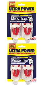The Big Cheese Ultra Power Traps-4pack Plastic Mouse traps,