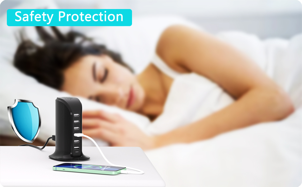 50W multi USB Charger