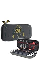 zelda switch carrying case grey