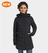 ORORO Women's Heated Vest with 90% Down Insulation and Detachable Hood Heated Gilet for Women wit...
