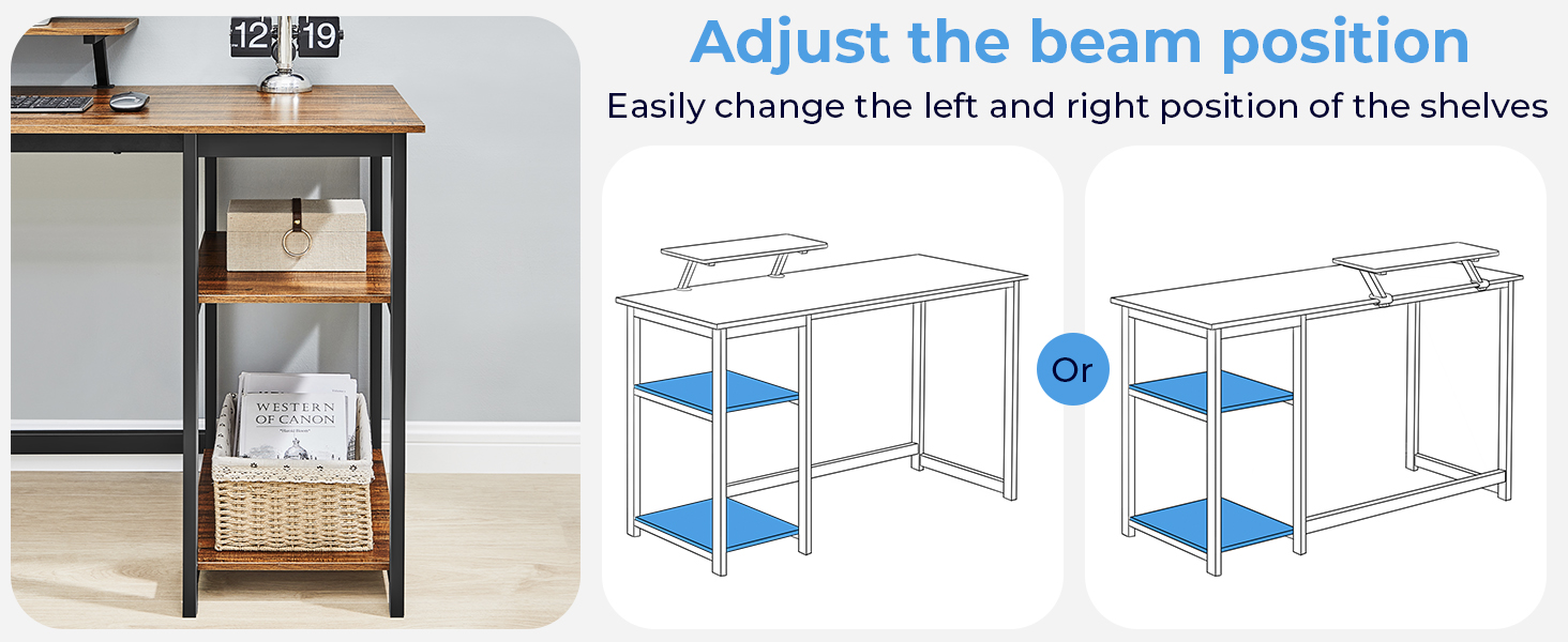 Reversible Home Office Desk