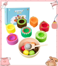 Balls in Cups Montessori Wooden Toy