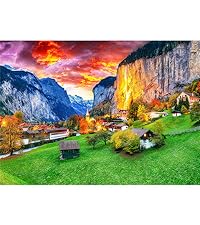 1000 piece lauterbrunnen village