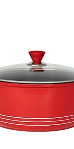 stockpot red non-stick