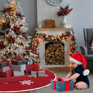 snowflake tree skirt