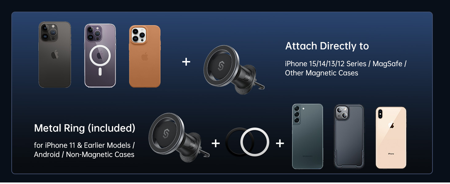 MagSafe car vent mount