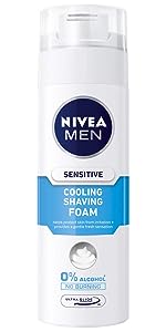 sensitive cooling foam shaving nivea men