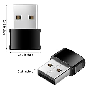 USB Type-C Female to USB Male Power Adapter