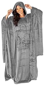 hoodie blanket hood over size jumper women sweat men fleece snuggle comfort super soft smooth wear