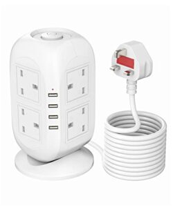 【5M】VANPOO Tower Extension Lead with USB 5M