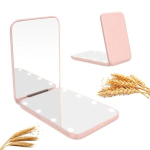 wobsion Wheat Straw Compact Mirror