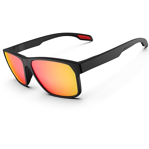 HAAYOT Sunglasses Mens Women Polarized Sports Sunglasses Lightweight Durable Flexible TR90 Frame 100% UV Protection Sun Glasses Fishing Driving Golf Running