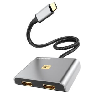 TECHTOBOX USB C to Dual HDMI Adapter