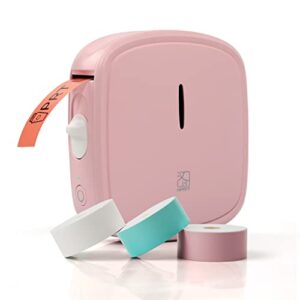PRT Qutie Bluetooth Labelling Device Self-Adhesive USB Rechargeable Label Printer - Portable Mini Label Printer for Home