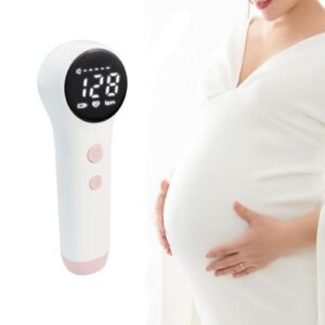 Britzgo Fētàl Mōnitor Doppler Fetal Heart Rate Monitor Equipped with LED Display Screens for Clearer Sound Quality