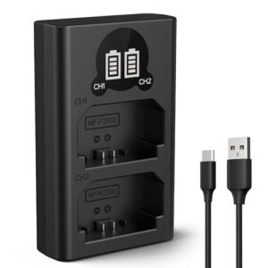 K&F Concept NP-FZ100 Battery Charger with Dual-Slot and LCD Screen