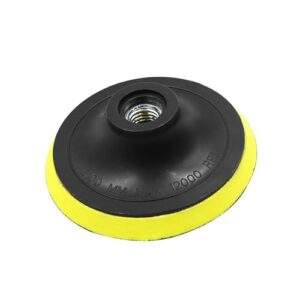 A ABSOPRO M14x2.0 4 Inch Pad Backing Plate Hook Loop Polisher Buffing