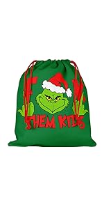 christmas drawstring bag