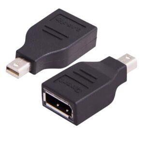 Qport Mini DisplayPort Male to DisplayPort Female Adapter