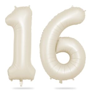 Biapian 40 Inch Cream Number 16 Balloon