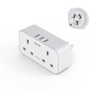 UK to Australia Plug Adapter With 3 USB