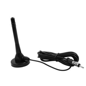 A ABSOPRO DC 12V Car Signal Antenna FM AM Radio Aerial with Magnetic Base