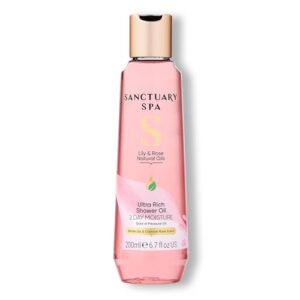 Sanctuary Spa Lily and Rose Natural Oils Ultra Rich Shower Oil for Dry Skin