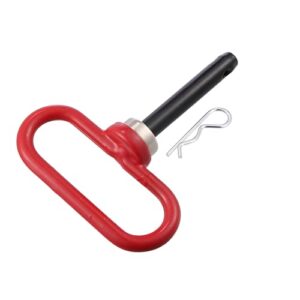 A ABSOPRO Vehicle Magnetic Trailer Towing Hitch Clips Pins 5"-3.5" Red