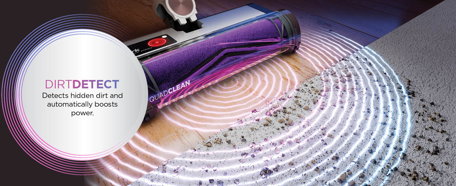 Shark Detect Pro Cordless Vacuum Cleaner, 2L Auto-Empty, Light, Flexible Anti Hair Wrap, Pet Tools