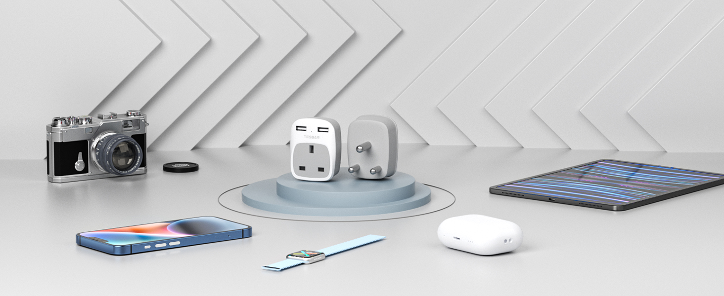 UK to India Plug Adapter