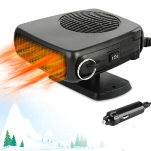 Showvigor Car Heater 12V Portable Car Heater Demister Defroster Anti-Fog Automobile Heater 150W Heating Function Heaters with Plug in Cigarette Lighter Winter Kits for Cars