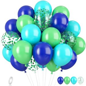 Blue and Green Balloons