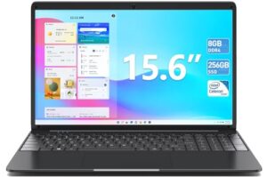SGIN 15.6 Inch Laptop 8GB RAM 256GB SSD Celeron Quad-Core Up to 2.8GHz