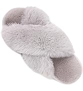 Caramella Bubble Womens Open Toe Fuzzy Slippers Memory Form Fluffy Slippers Faux Fur Flat Slide H...