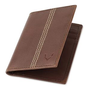 PELLE TORO Minifold Leather Credit Card Holder Wallet for Men