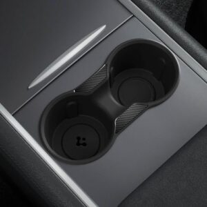 Spigen Tesla Model 3 and Y Centre Console Cup Holder Insert Relaxed Grip Designed for Tesla Accessories
