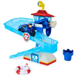 PAW PATROL Adventure Bay Bath Playset with Light-up Chase Vehicle
