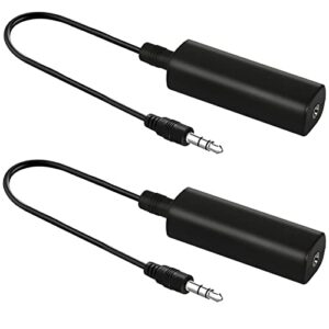 2 Packs Ground Loop Noise Isolator for Car Audio/Home Stereo System