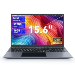 Geviar 15.6'' Laptop 16GB DDR4 512GB SSD
