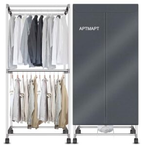 APTMAPT Electric Clothes Dryer Portable Fast Drying 1200W Dryer Machine 2-Tier Heated Airer Clothes Dryer Indoor Suitable for Home