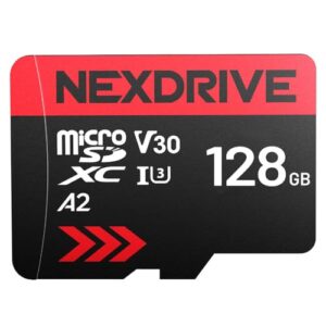 NEXDRIVE 128GB Extreme microSD card + SD adapter up to 100MB/s