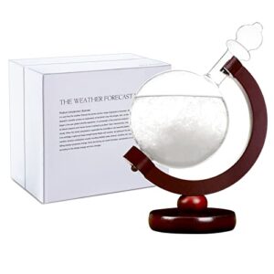 Storm Glass Snow Globe Creative Crystal Tabletop Handmade Art Decorations Weather Forecast Bottle Storm Glass Weather Station