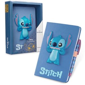 Disney Stitch Stationery Set A5 Notebook and Pen Gift Set for Women Teenagers Girls 3D Diary Stationery Set Kids Journal School Supplies Stitch Gifts for Girls