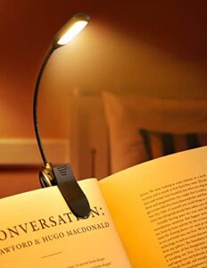 SNOILITE Book Light Clip on Book Reading Light with 9 Eye-Caring Lighting Modes