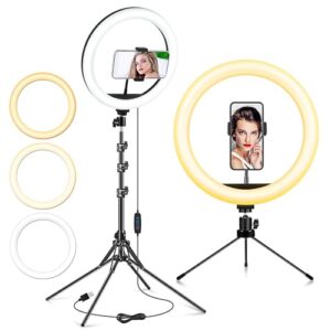 12" Selfie Ring Light with Tripod Stand & Phone Holder