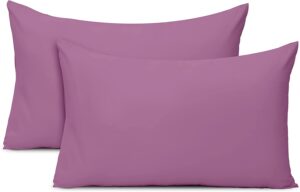 AMEHA 100% Brushed Microfiber Pillow Cases 2 Pack