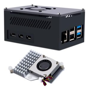 GeeekPi Aluminium Case with Official Raspberry Pi 5 Active Cooler