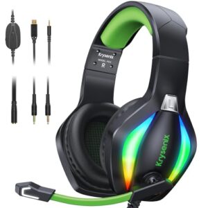 Krysenix PG1 RGB Gaming Headset for PS4/PC/Xbox/Nintendo Switch