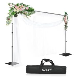 EMART Heavy Duty Backdrop Stand 8.5x10ft(HxW) Adjustable Background Support System Kit with Steel Base for Photography