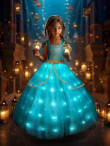 UPORPOR Light Up Princess Costumes for Girls